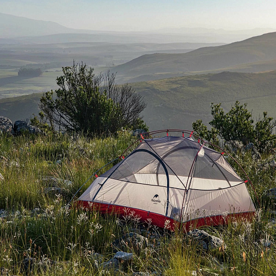 Палатка Naturehike Star-River 2 20D Light Grey/Red - Фото 5 большая