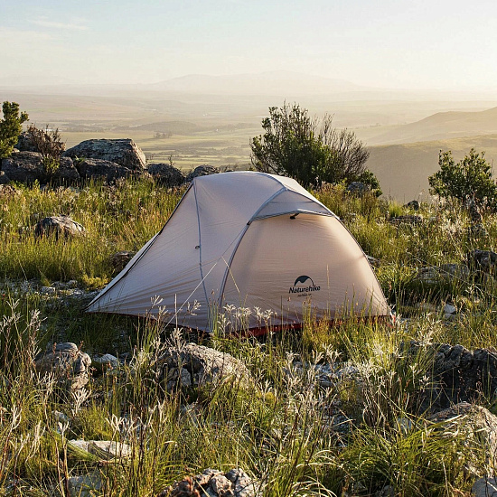 Палатка Naturehike Star-River 2 20D Light Grey/Red - Фото 7 большая