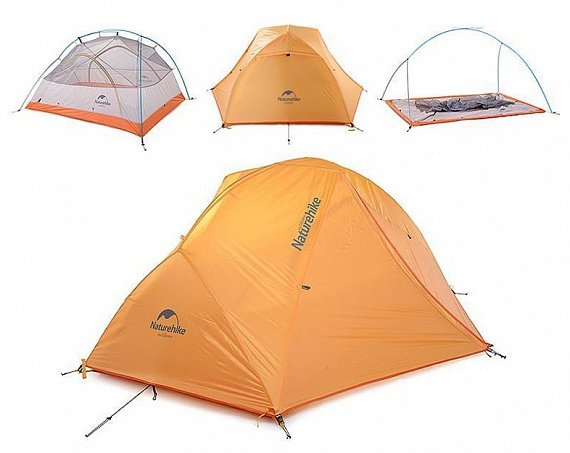 Палатка Naturehike Star-River 2 210T Orange - Фото 4 большая