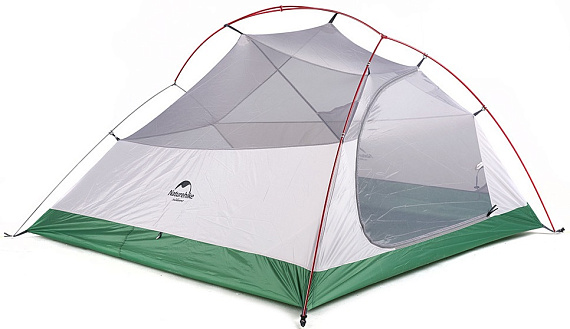 Палатка Naturehike Cloud Up 3 210T Bud Green - Фото 3 большая