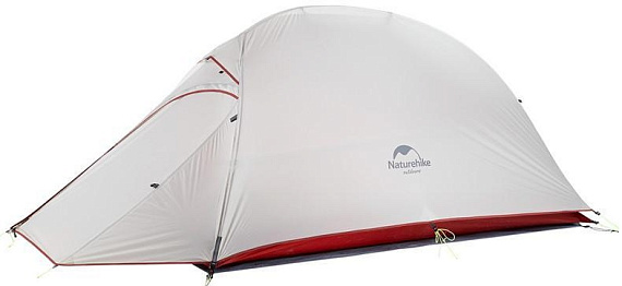 Палатка Naturehike Cloud Up-1 20D Light Grey /Red - Фото 2 большая