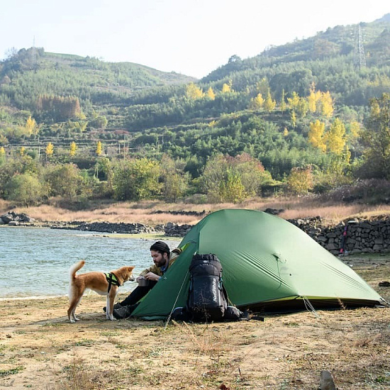 Палатка Naturehike Cloud Up 2 20D Forest Green - Фото 6 большая