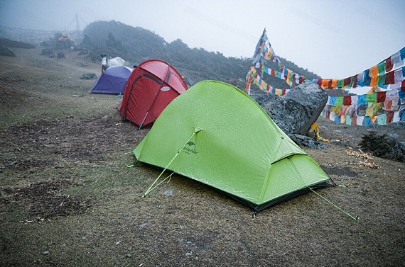 Палатка Naturehike Cloud Up 2 210T Green - Фото 2 большая