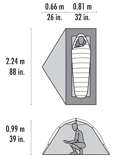 Палатка MSR Hubba Hubba HD 1 Green - Фото 18 большая