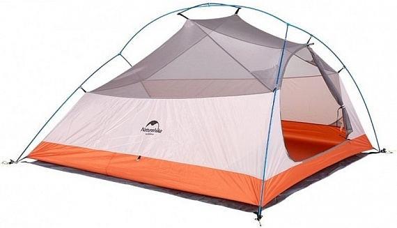 Палатка Naturehike Cloud Up 3  210T Orange - Фото 2 большая
