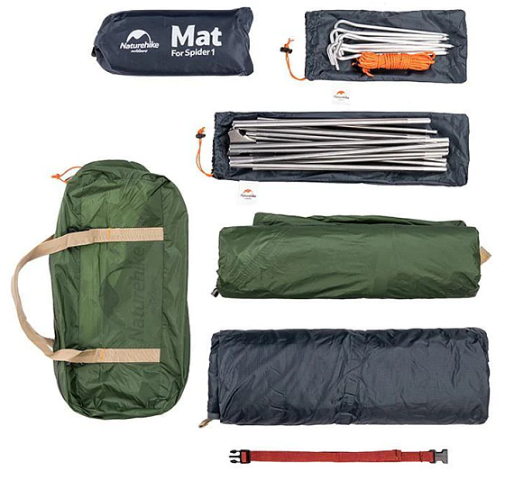 Палатка Naturehike Cycling Ultralight 1 20D Orange - Фото 5 большая