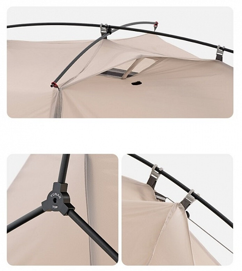 Палатка Naturehike Cloud Trace Superlight Grey/Yellow - Фото 5 большая
