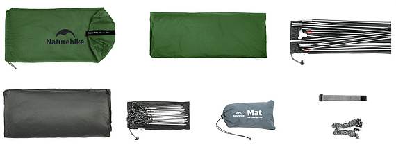 Палатка Naturehike Cloud Up Pro 2 Forest Green - Фото 5 большая