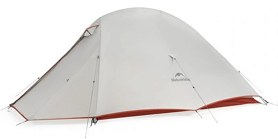Палатка Naturehike Cloud Up Pro 1 Light Gray Red - Фото 1 большая