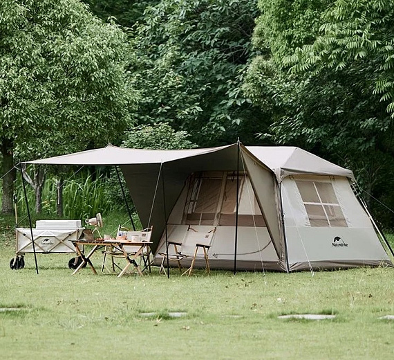 Палатка Naturehike Village 5.0 Brown - Фото 5 большая