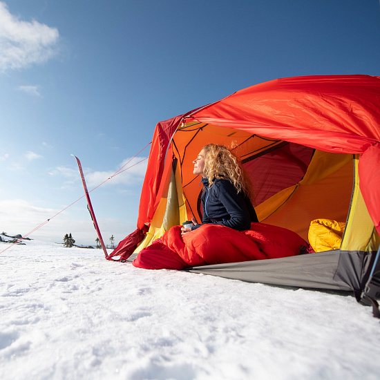 Палатка Bergans Helium Expedition Dome 2 Tent Red - Фото 7 большая