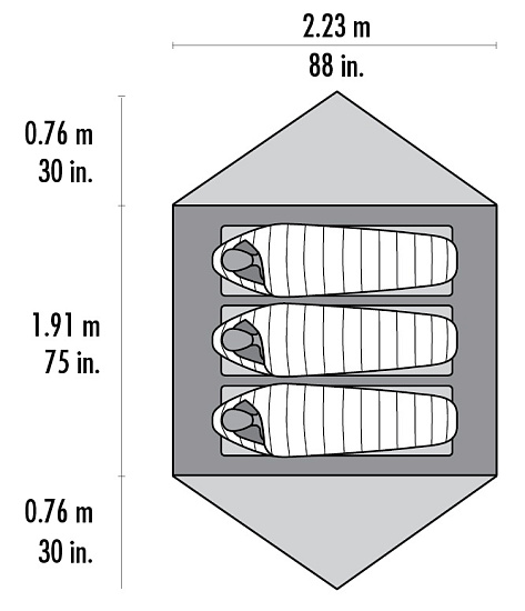 Палатка MSR Zoic 3 - Фото 9 большая