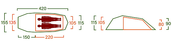 Палатка Helsport Lofoten Superlight 2 Camp - Фото 2 большая