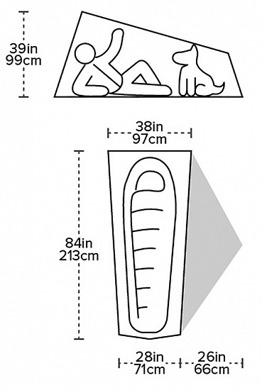Палатка Big Agnes Tiger Wall Ul1 - Фото 2 большая