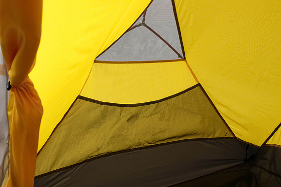 Палатка Normal Эльбрус 2 Si PU Жёлтый - Фото 10 большая
