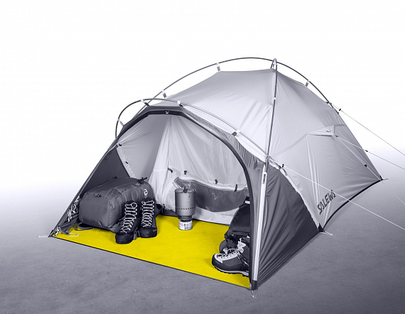 Палатка Salewa Litetrek Pro III Lightgrey/Mango - Фото 4 большая