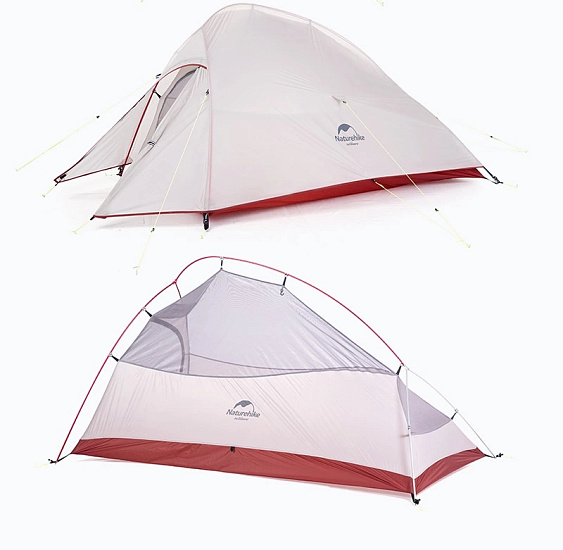 Палатка Naturehike Cloud Up 2 NV Gray - Фото 4 большая