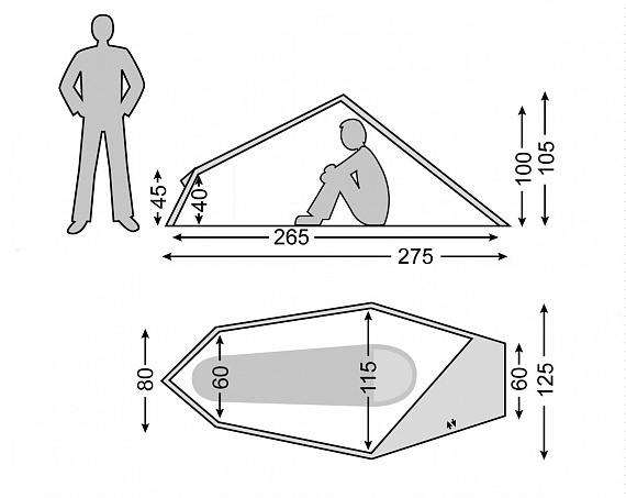 Палатка Nordisk Svalbard 1 PU Tent Green - Фото 2 большая