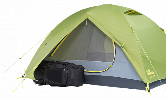 Палатка Jack Wolfskin Skyrocket III Dome Ginkgo Green - Фото 4 большая
