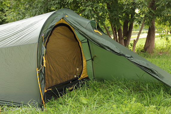 Палатка Nordisk Halland 2 LW Tent Green Alu - Фото 11 большая