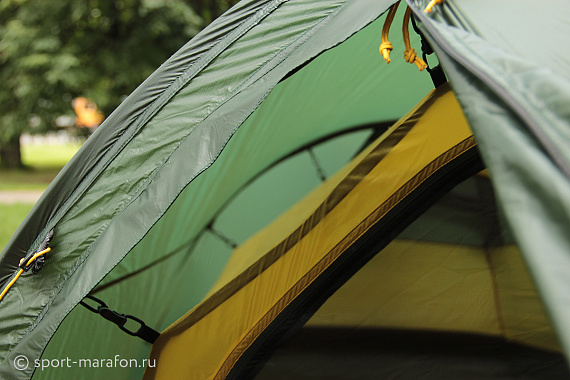 Палатка Nordisk Halland 2 LW Tent Green Alu - Фото 30 большая