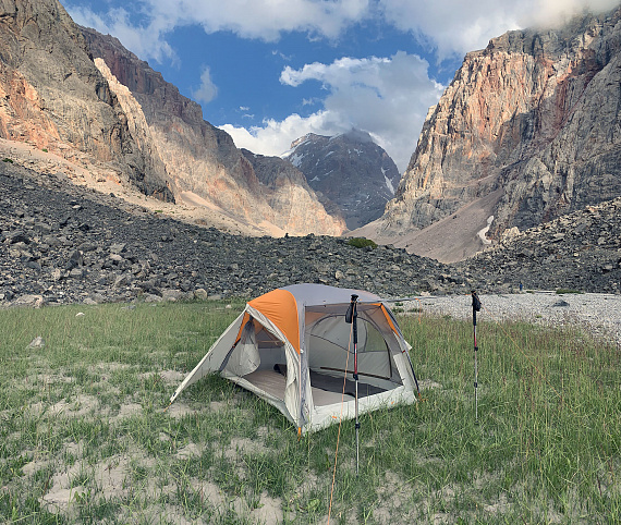 Палатка Big Agnes Salt Creek SL2 Gray/Lt Gray/Orange - Фото 10 большая