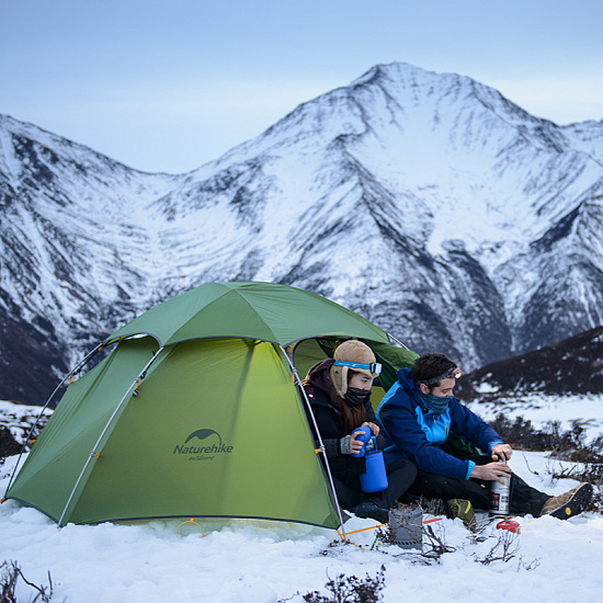 Палатка Naturehike Cloud Peak 2 T-Zipper Green - Фото 5 большая