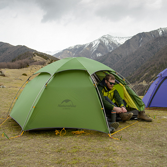 Палатка Naturehike Cloud Peak 2 T-Zipper Green - Фото 6 большая