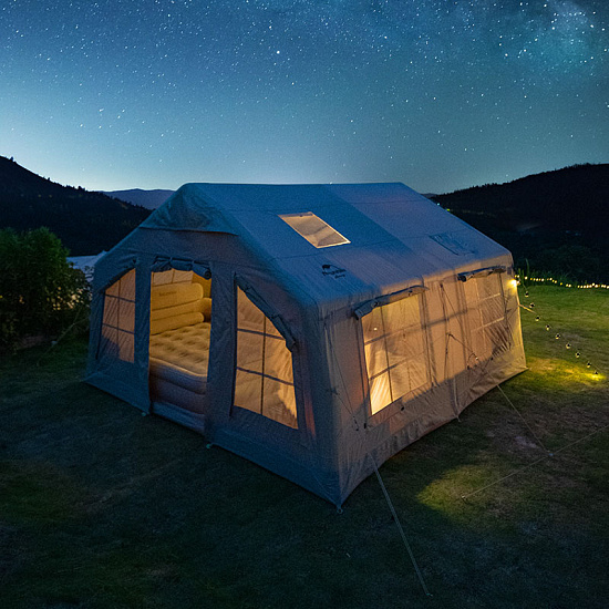 Палатка надувная Naturehike Air 13.2 Khaki - Фото 10 большая