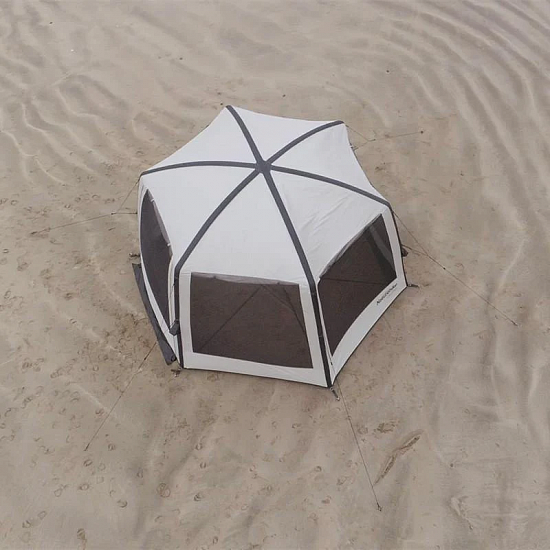 Шатер Naturehike Hexagonal Inflatable Airpole Bower Golden - Фото 10 большая
