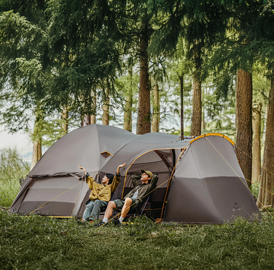 Палатка Naturehike Kota 6 Light Brownish Gray - Фото 4 большая