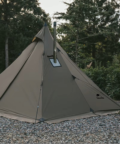 Палатка Naturehike Ranch Fire Pyramid Army Green - Фото 2 большая