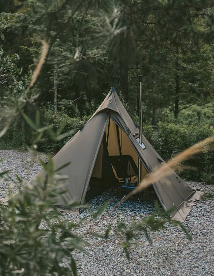 Палатка Naturehike Ranch Fire Pyramid Army Green - Фото 4 большая