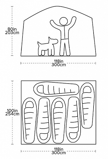 Палатка Big Agnes Dog House 6 - Фото 2 большая