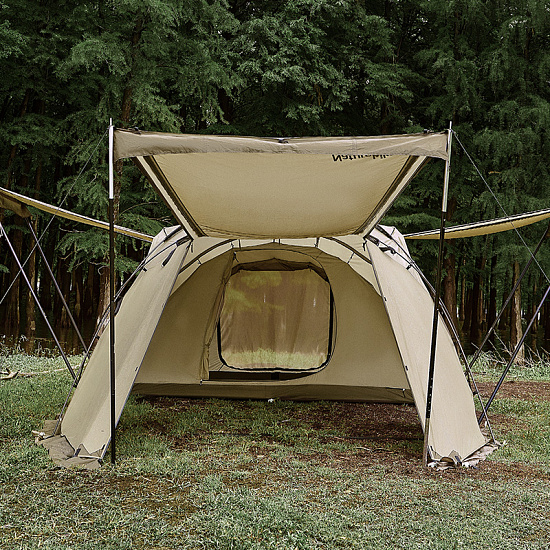 Палатка Naturehike Aries 4-6 Khaki - Фото 6 большая