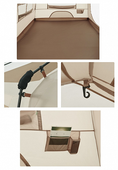 Палатка Naturehike Village 13 Brown - Фото 6 большая