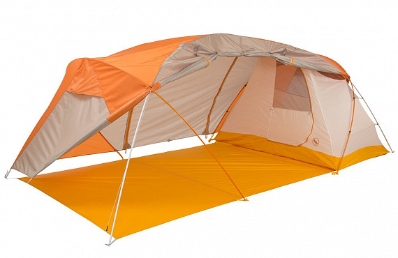 Палатка Big Agnes Wyoming Trail CAMP 4 Person TENT Orange/Fog - Фото 7 большая
