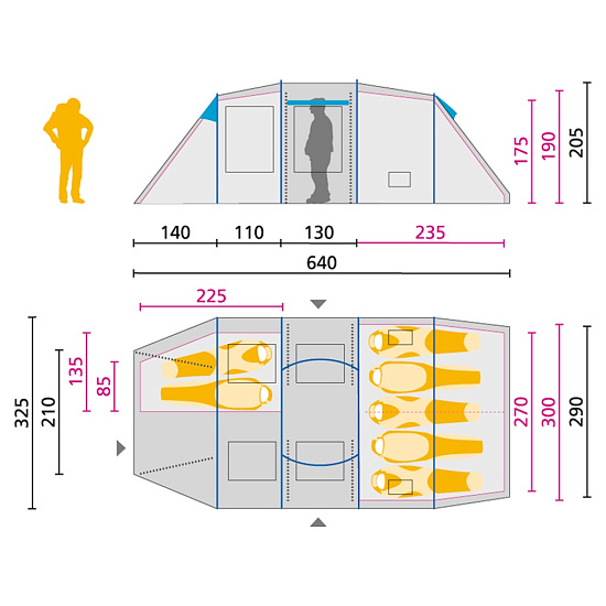 Палатка Jack Wolfskin Travel Lodge RT - Фото 2 большая