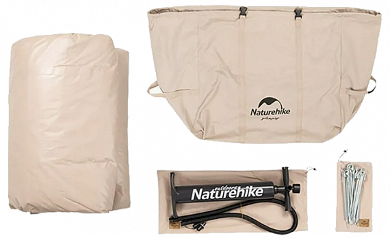 Палатка надувная Naturehike Air 6.3 Quicksand Gold - Фото 4 большая