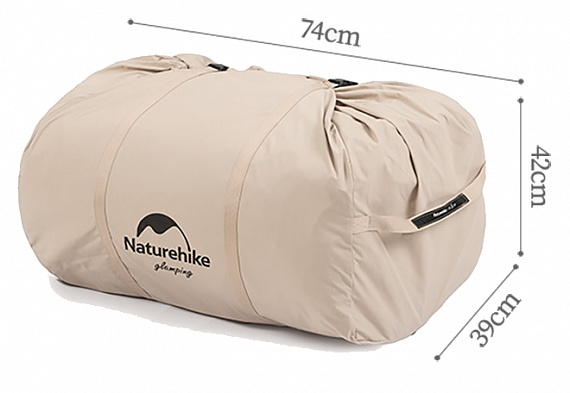 Палатка надувная Naturehike Air 6.3 Quicksand Gold - Фото 5 большая