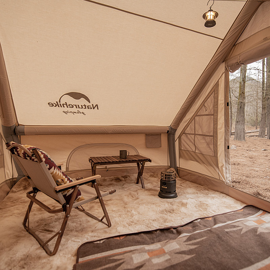 Палатка надувная Naturehike Air 6.3 Quicksand Gold - Фото 8 большая