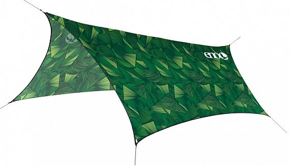 Тент ENO ProFly Tarp Print Tribal/Green - Фото 1 большая