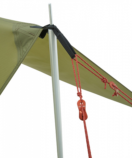 Тент Nordisk Voss 14 PU Tarp Dark Olive - Фото 5 большая