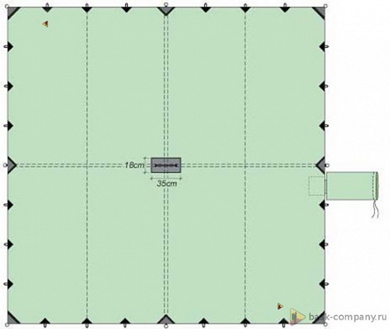 Тент Bask Canopy 6x6 V3 Green - Фото 2 большая