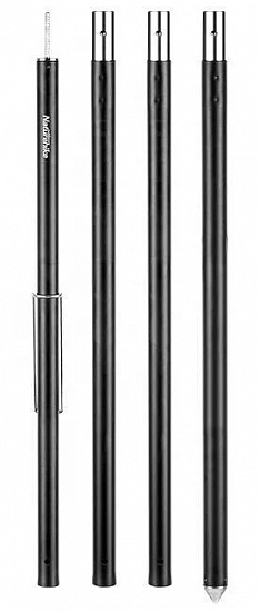 Стойка для тента Naturehike Aluminum 240 Canopy Pole Black - Фото 1 большая