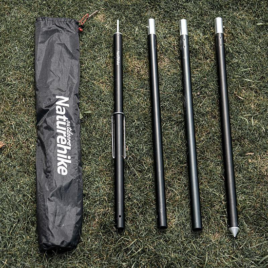 Стойка для тента Naturehike Aluminum 240 Canopy Pole Black - Фото 4 большая