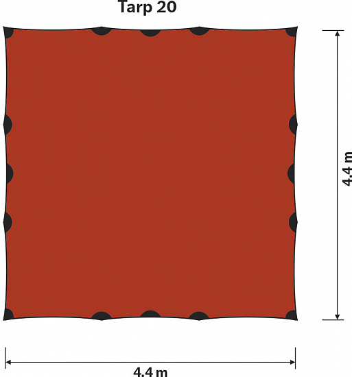 Тент Hilleberg Tarp UL 20 Sand - Фото 2 большая
