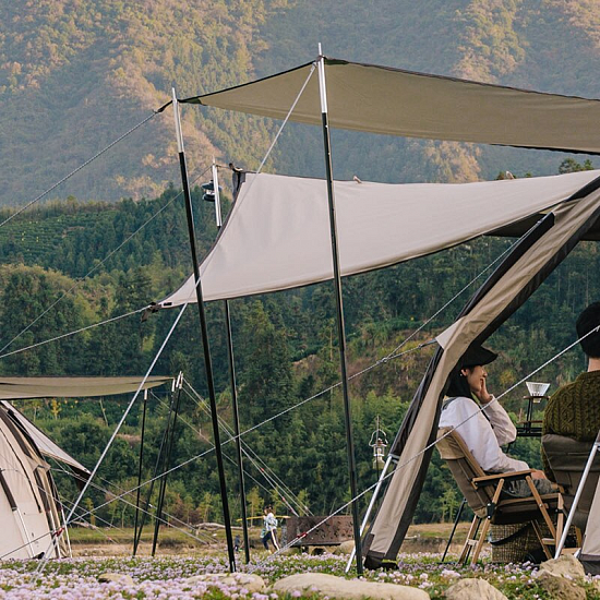 Стойки для тента Naturehike Telescopic Canopy Poles 2 шт Black - Фото 4 большая