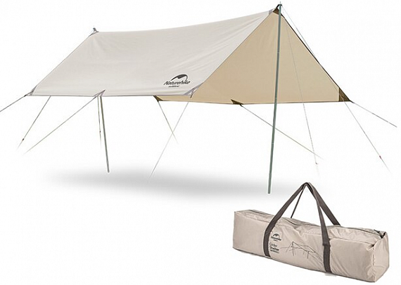 Тент Naturehike Girder Shelter Tarp Quicksand Gold - Фото 2 большая