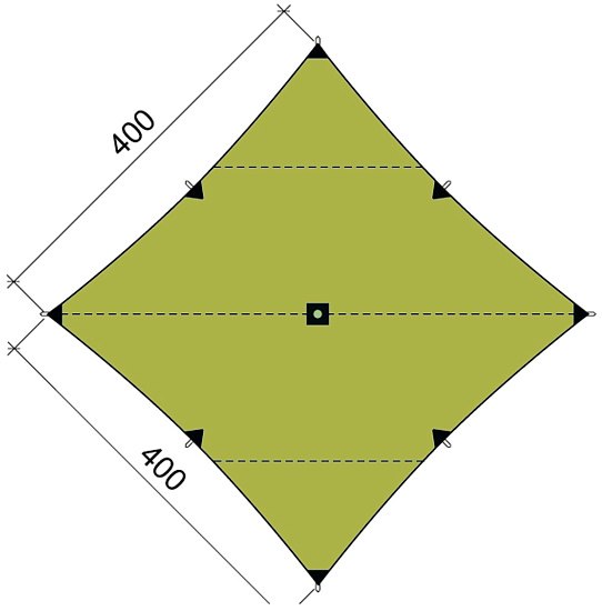 Тент Bask Canopy 4x4 V3 Olive - Фото 2 большая